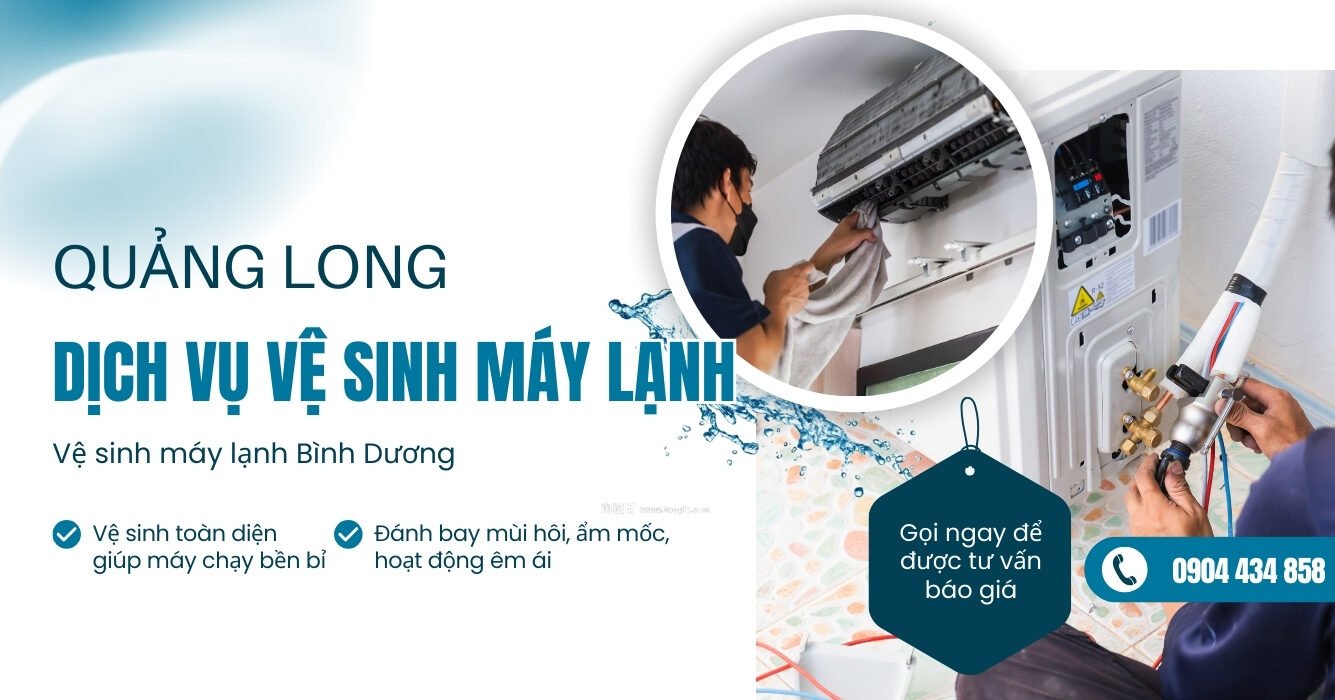 Dịch vụ vệ sinh máy lạnh Bình Dương giá rẻ