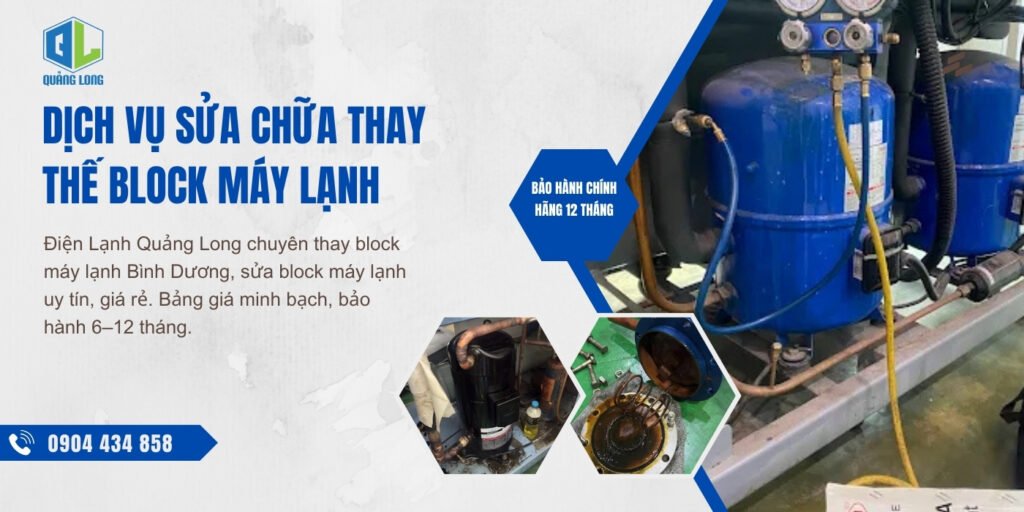 Thay Block Máy Lạnh Tại Bình Dương