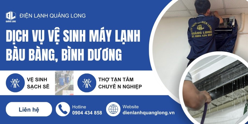 Vệ sinh máy lạnh Bến Cát - Vệ Sinh Máy Lạnh Quang Long