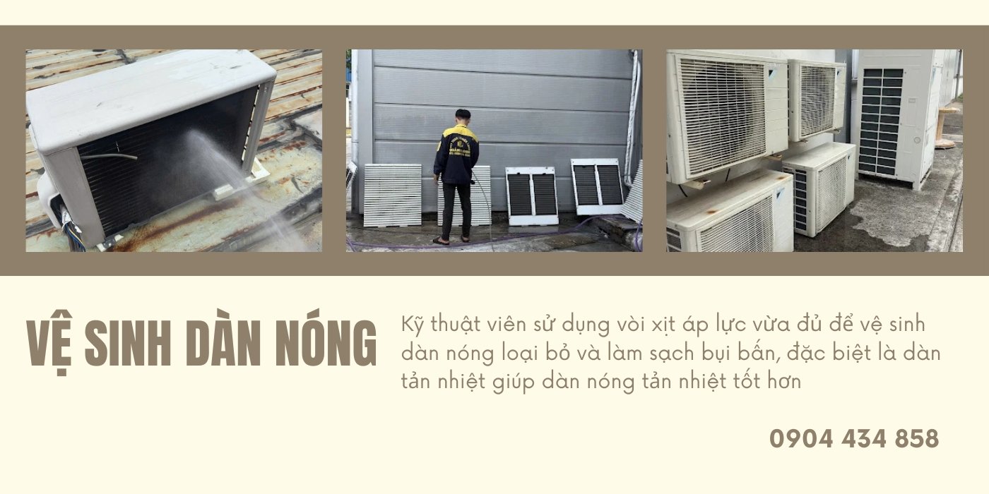 Vệ sinh dàn nóng đúng kỹ thuật