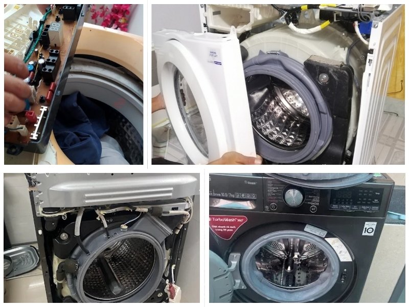Lắp ráp và vận hành thử máy giặt tại Thủ Dầu Một, đảm bảo hoạt động ổn định