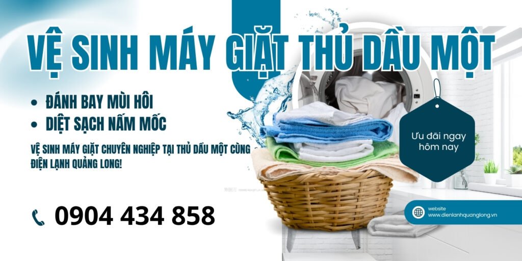 Vệ sinh máy giặt Thủ Dầu Một, Bình Dương