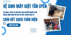 Vệ sinh máy giặt Tân Uyên