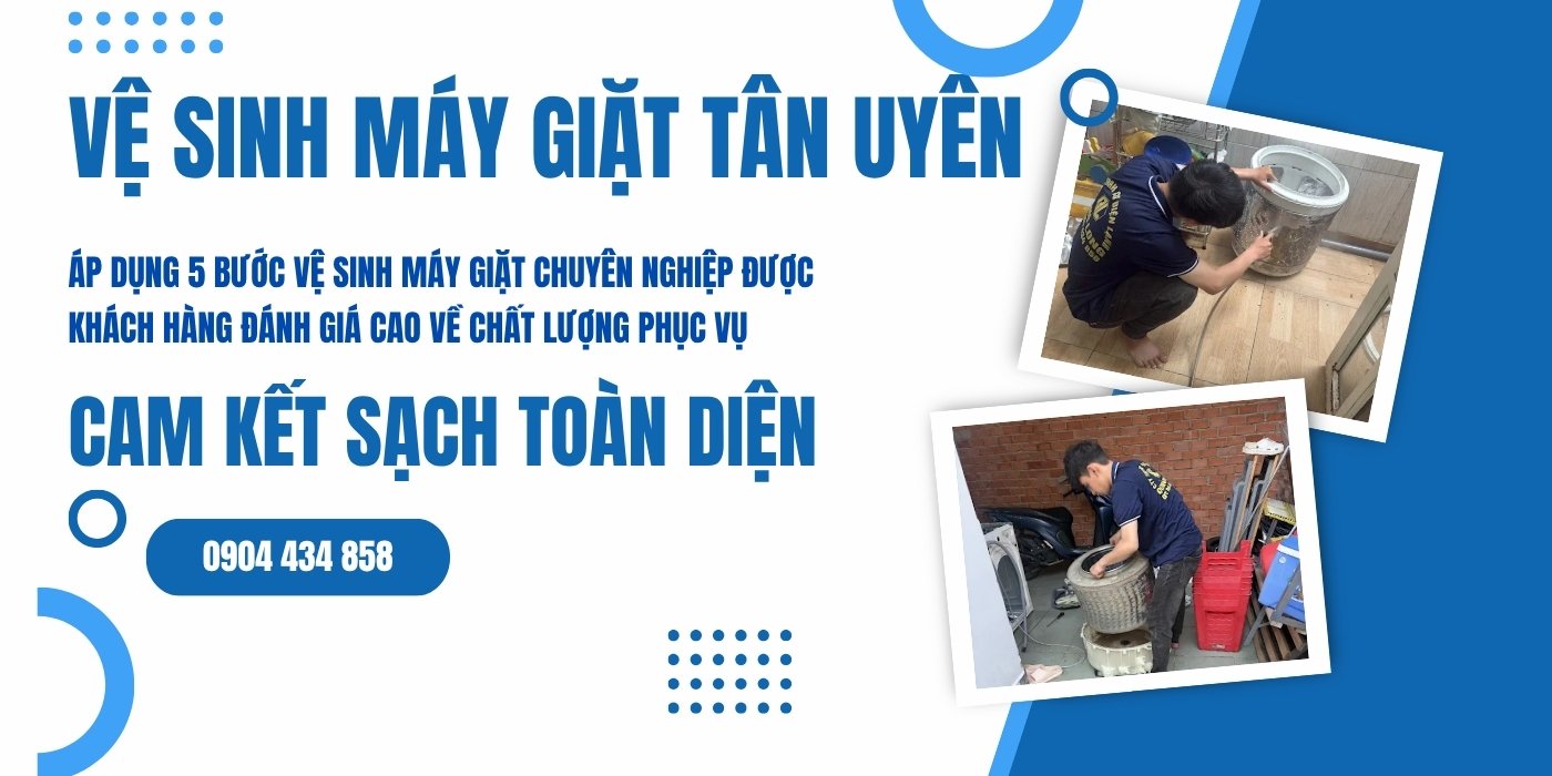 Vệ sinh máy giặt Tân Uyên