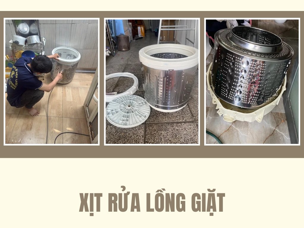 Xịt rửa lồng giặt tại nhà khách ở Thủ Dầu Một