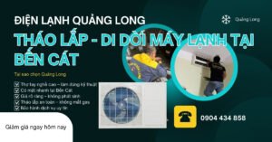 Tháo lắp máy lạnh tại Bến Cát