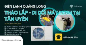 Tháo lắp máy lạnh tại Tân Uyên