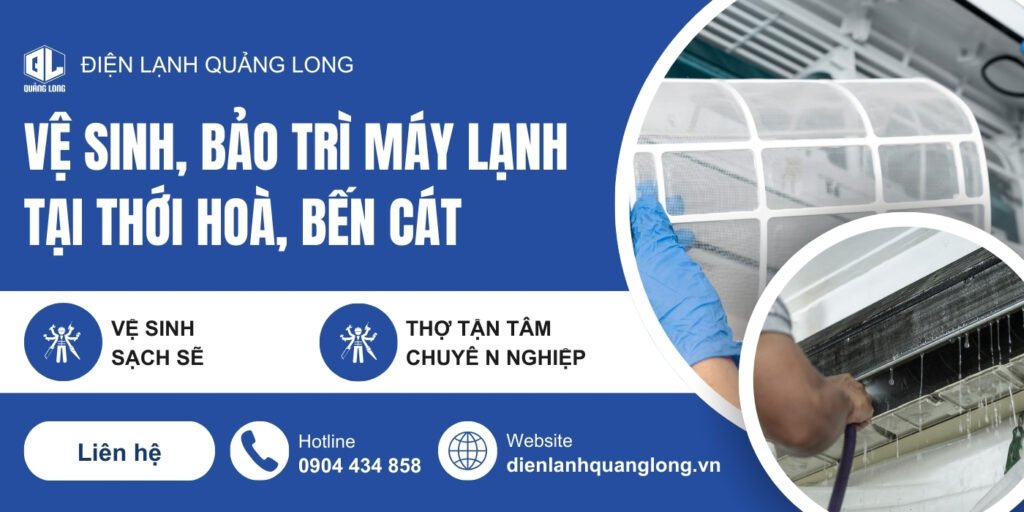 Vệ Sinh, Bảo Trì Máy Lạnh Tại Thới Hoà, BẾN CÁT