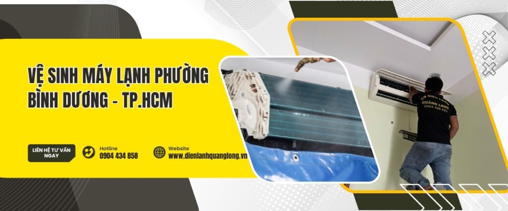 Vệ sinh máy lạnh phường Bình Dương - TP.HCM